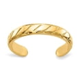 thumbnail image 3 of 14K Yellow Gold Polished and Diamond Cut Toe Ring, 3 of 6