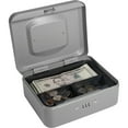 thumbnail image 2 of BARSKA Small Cash Box 3 Compartments Gray (CB11784), 2 of 6