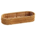 thumbnail image 2 of Cesta de almacenamiento tejida a mano para picnic, decorativa, para servir, llavero, cesta rectangular de frutas tejida para cocina y baño. L, 2 of 8