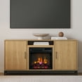 thumbnail image 2 of Modern Ember Rochester TV Stand, Entertainment Center, TVs up to 60", 2 Cabinets, 3 Shelves, with 18" Electric Fireplace, 2 of 9