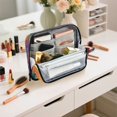 thumbnail image 7 of Standing Pencil Case with Base Large Capacity Stationery Pouch Pen Bag with Zipper for Women Men Colorful Flowers and Planets, 7 of 7