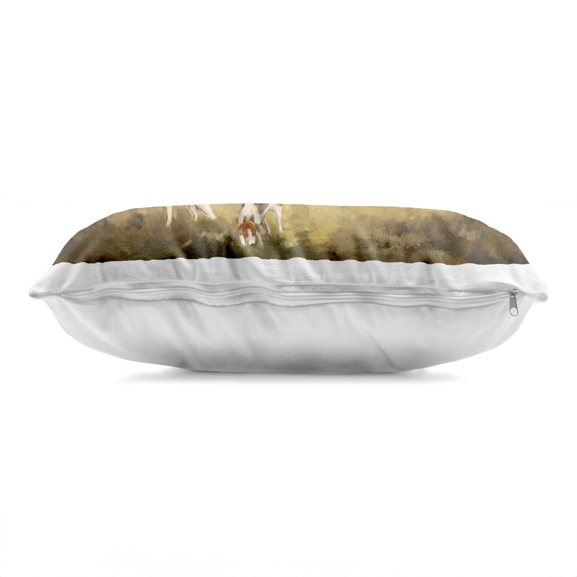 Stupell Industries Autumn Riders with Hounds Decorative Printed Throw Pillow, design by Ziwei Li, 14 x 7 x 20