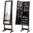 thumbnail image 2 of Costway Jewelry Mirrored Cabinet Armoire Organizer Storage Box w/ Stand Christmas Gift, 2 of 10