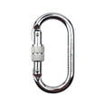 thumbnail image 2 of en apariencia , escalada en roca, mosquetón, conector, hebilla, tornillo, gancho de bloqueo para rappel, viaje, equipo de senderismo, Plata, 2 of 5