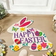 thumbnail image 5 of Outdoor Easter Bunny Doormat, 36 Inch Welcome Rabbit Door Mat with Non Slip Rubber Backing, Cute Front Porch Entryway Rug for Spring Holiday Decor, Indoor Outdoor Use, 5 of 8