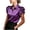 Purple Womens Tops, variant on Shirts for Women Summer Ruffled Flutter Sleeve Tops Womens Satin Button Down Lapel Collared Dressy Casual Blouses
