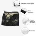 thumbnail image 3 of Gaeub Vintage Winged Rose Skull Print Men's Boxer Briefs,Super Fit Boxer Briefs for Men,Quick-Dry Underwear with 4-Way Stretch-X-Large, 3 of 5