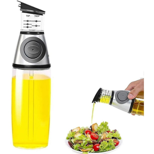 Bouteille d'huile avec bec verseur, distributeur d'huile d'olive étanche  500 ml 