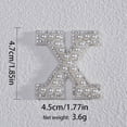 thumbnail image 4 of Clearance Stickers under $1,Personalized Pearl Letter Patch Alphabet Patch Customized Letters Patch On Patch Glue On Patch Applique DIY Bride, 4 of 8