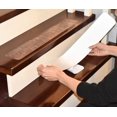 thumbnail image 5 of Adhesivo antideslizante para escaleras, 10 x 60 cm, 15 unidades, tira antideslizante de PEVA transparente, para escaleras, escalones autoadhesivos, 5 of 5