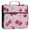 Watercolor Sparkling Cherries, variant on Water-Resistant 3-Ring Binder Organizer with Multiple Pockets Zipper Binder Bag for Office Vintage Pumpkin with Leaves