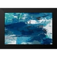 thumbnail image 2 of PI Gallerie 14x11 Black Modern Framed Museum Art Print Titled - Blue Abstractions, 2 of 5