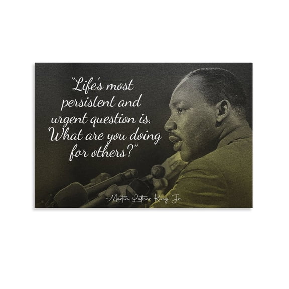 Martin Luther King Jr. Art Print Wall Picture Print Wall Art Poster Painting Canvas Posters Artworks Gift Room Aesthetic 12x18inch(30x45cm)