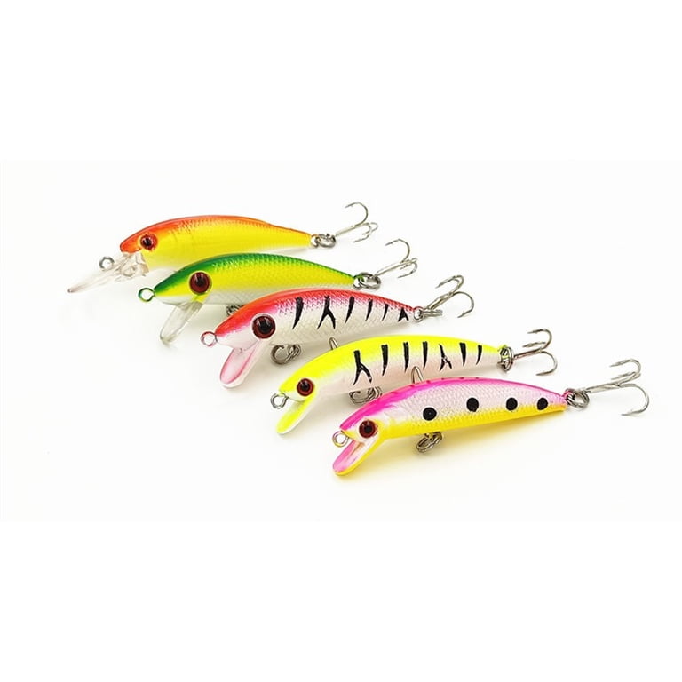 30pcs Kinds of Fishing Lures Crankbaits Hooks Minnow Baits Bass Tackle Crank Set