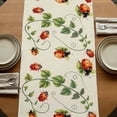 thumbnail image 5 of Table Runners 70 Inches Long Dress Scarves, Ladybugs Eucalyptus Farmhouse Coffee/Dining/Kitchen Table Decor, Holiday Table Runner, Spring Botanical Leaves Green 13x70 Inch, 5 of 9