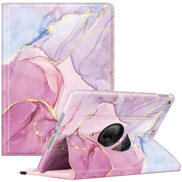 Funda giratoria Fintie para iPad de 9ª, 8ª y 7ª generación de 10,2 pulgadas, color rosa