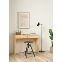 Tvilum Wilbur Home Office Writing Desk with 2 Storage Drawer for Adults, Jackson Hickory