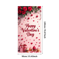 thumbnail image 1 of Valentine's Day Party Decoration Backdrop with Red Roses and Gift Box Background Hearts Banner Holiday Event Background Photo Props Romance, 1 of 4