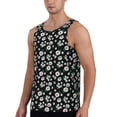 thumbnail image 2 of Lsque Daisies Flowers Pattern Mens Tank Tops Muscle Athletic Quick Dry Sleeveless Workout Fitness T Shirts Beach Tank Top, Loose-fit Sleeveless Shirt for Men-Large, 2 of 7