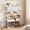 White, variant on BGTREND 5-Tier Shoe Rack Organizer with Wooden Top and 2 Fabric Drawers, Shoe Stand Shelf for Entryway Hallway, Black
