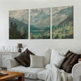thumbnail image 2 of JRXY Mountain Wall Art Prints - Vintage Farmhouse Decor for Living Room Bedroom Office, 3 Piece Set 12x16x3pcs, 2 of 4