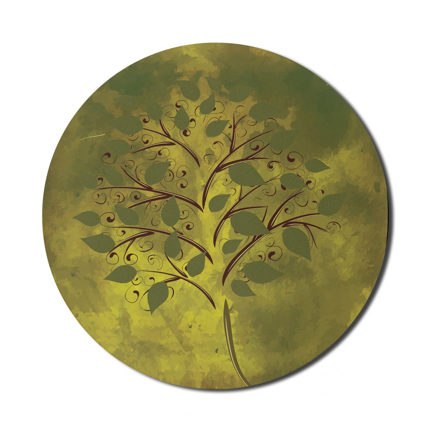 Tree Mouse Pointer Computer Tree Mouse Pad for Computers, Abstract Illustration of a Tiny Tree with ...