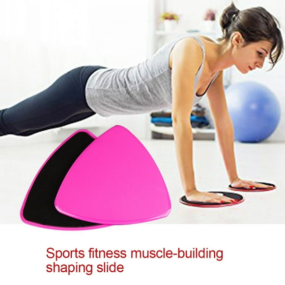 Qinghai 2Pcs Triangle Body Core Exercise Workout Yoga Fitness Slider Gliding Disc Pad
