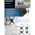 MountIt! Full Motion TV Wall Mount with Swivel Arm for 28" 32" 40" 43
