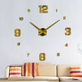 thumbnail image 3 of Mialoley Modern Art DIY Wall Clock 3D Mirror Surface Sticker Decoration, 3 of 3