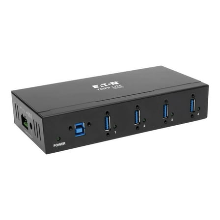 Tripp Lite 4-Port Industrial USB 3.0 SuperSpeed Hub 15KV ESD Immunity Metal