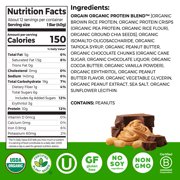 Orgain Organic Plant Based Protein Snack Bars, Peanut Butter Chocolate Chunk, 16.9oz, 12ct