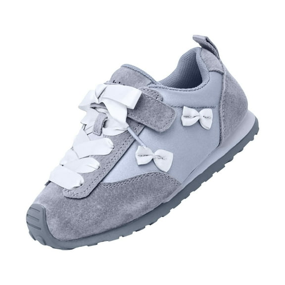 Gubotare Toddler Sneakers Girls Girls Sneakers Kids Lightweight Breathable Athletic Running Shoes for Toddler Kid Size 11.5 (Grey,Little Kids 11.5)