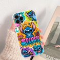 thumbnail image 2 of Funda de silicona de Disney Stitch para iPhone, Funda de teléfono para iPhone 14, 13, 12 mini, 11 pro, xs, max, X, XR, 5, 6, 7 PLUS, regalo de pareja Fivean unisex, 2 of 2