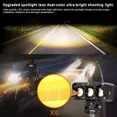 thumbnail image 2 of Faros Auxiliares 3 Modos Doble Color Led Para Auto Moto-2pzs, 2 of 6