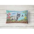 thumbnail image 2 of Carolines Treasures CK1224PW1216 Schnauzer Spring Canvas Fabric Decorative Pillow, 2 of 3