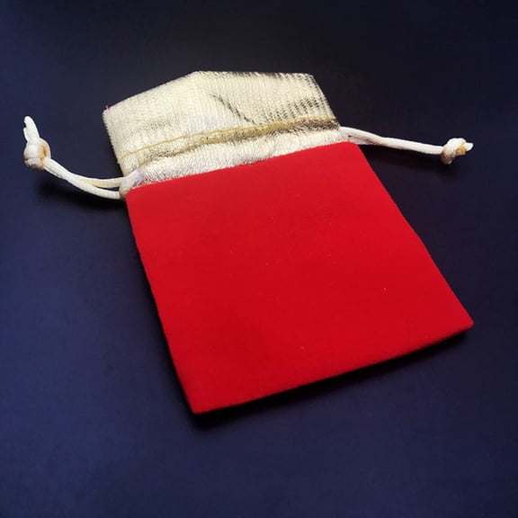 AURARMLET 10 Pcs Red Jewelry Pouch Bags for Women, Elegant Cloth Drawstring Bags for Jewelry Storage and Travel