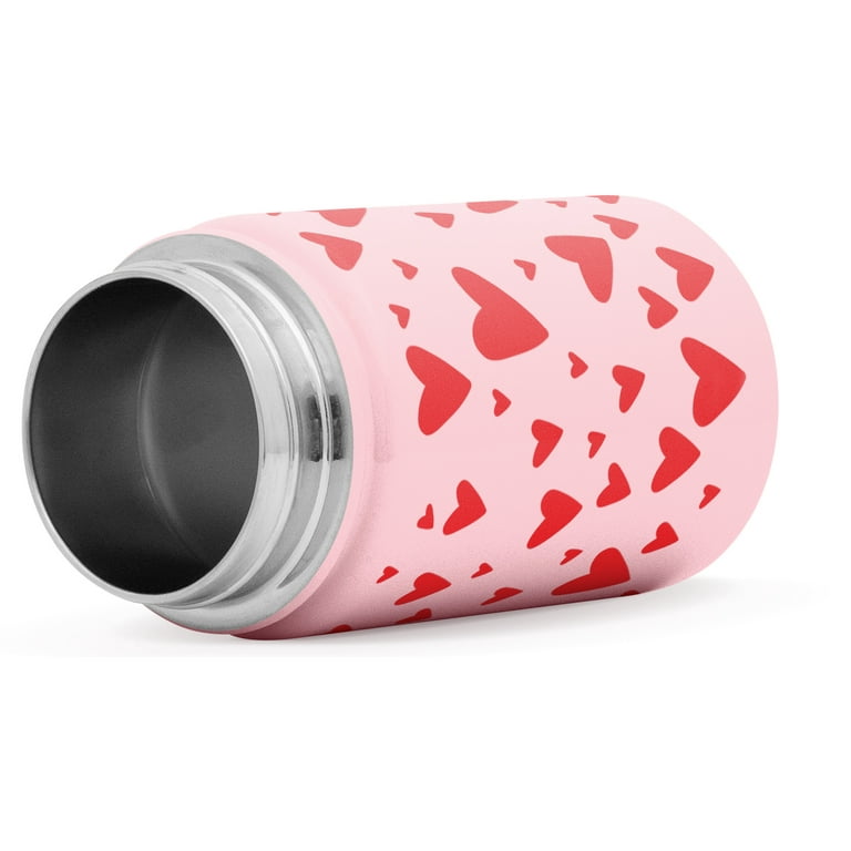Simple modern water bottle for toddler girls personaliz pink cup