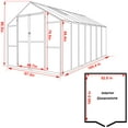 thumbnail image 6 of VEIKOUS 14' x 8' Walk-in Greenhouse for Garden Plants Greenhouse Kit w/Aluminum Frame, Lockable Door & 2 Roof Vents, 6 of 10