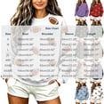 thumbnail image 3 of Sweatshirts for Women Long Sleeve Round Neck Ladies Rugby Print Casual Home Pullover Sweater, 3 of 7
