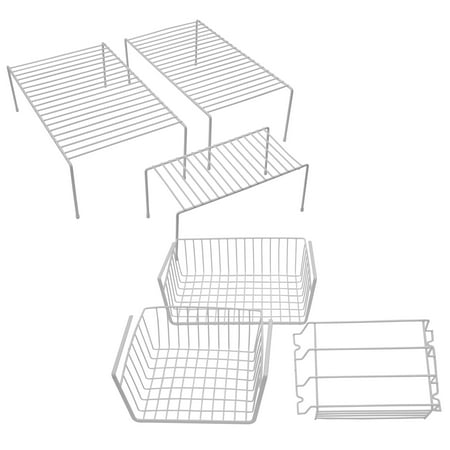 Mainstays Cabinet Organization Set, White, 6 Pieces