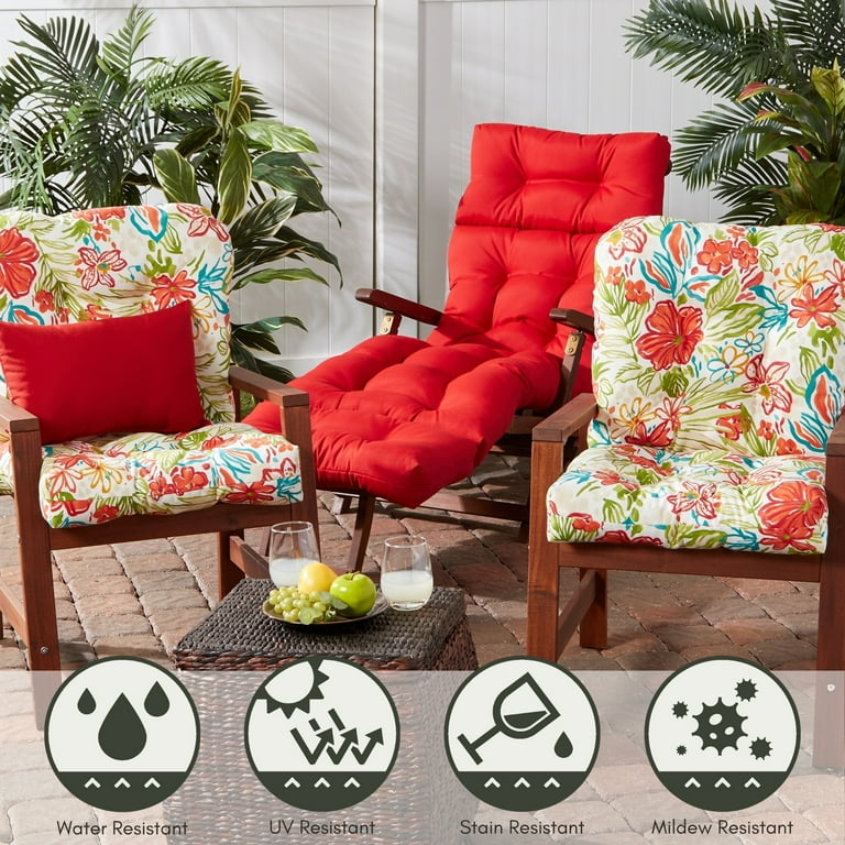 Greendale Home Fashions Patio Exterior Seat Back, 42x21 in. Breeze