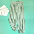 thumbnail image 5 of LYMAYTER Little Big Girls Pants Toddler Kids Cotton Elastic Waist Trousers Youth Spring Summer Fall Long Pants Anti-Mosquito Pants Casual Pants for 3-14Y, 5 of 8