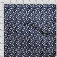 thumbnail image 4 of oneOone Cotton Jersey Dark Blue Fabric Floral Ditsy Silhouette Quilting Supplies Print Sewing Fabric By The Yard 58 Inch Wide, 4 of 4