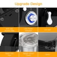 thumbnail image 3 of QinaQin Batidora de pedestal de 7.5 QT y 660 W, cabezal inclinable, 10 velocidades, con gancho, batidor y protector contra salpicaduras, 3 of 9