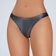 thumbnail image 4 of Women's Silky Shiny Low Waist Briefs Transparent Underwear, 4 of 6