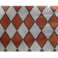 thumbnail image 4 of oneOone Georgette Viscose Orange Fabric Argyle Check Craft Projects Decor Fabric Printed By The Yard 42 Inch Wide, 4 of 4