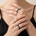 thumbnail image 5 of ChicSilver 925 Sterling Silver Rings for Women, 2mm Minimalist Silver Wedding Band Ring, Comfort Fit Stacking Ring for Women, Simple Anniversary Engagement Gift Jewelry, 5 of 11