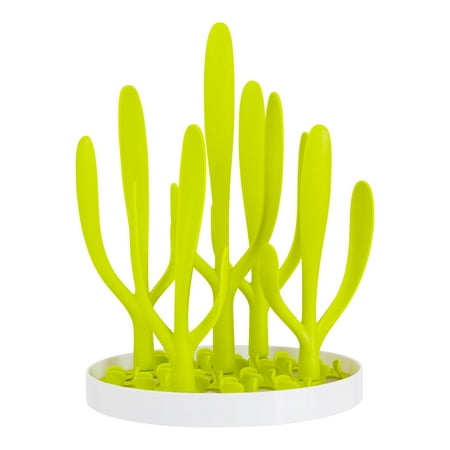 UPC: 0669028111398 | Boon Sprig Space-Saving Countertop Drying Rack  Holds Up to 8 Baby Bottles  Green