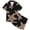 /c74Black151, variant on Toddler Baby Girls Sleepwear Lapel Cartoon Leopard Prints Comfortable Short Sleeve Tops With Shorts Two Piece Children Bedtime Lovely Home Sleepwear,Grey,6-7 Years