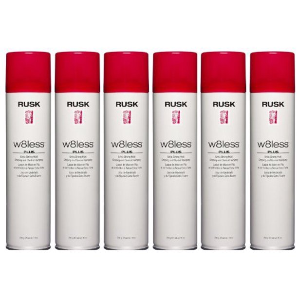 Rusk W8less Plus Extra Strong Hold Shaping & Control Hair Spray 10 oz
